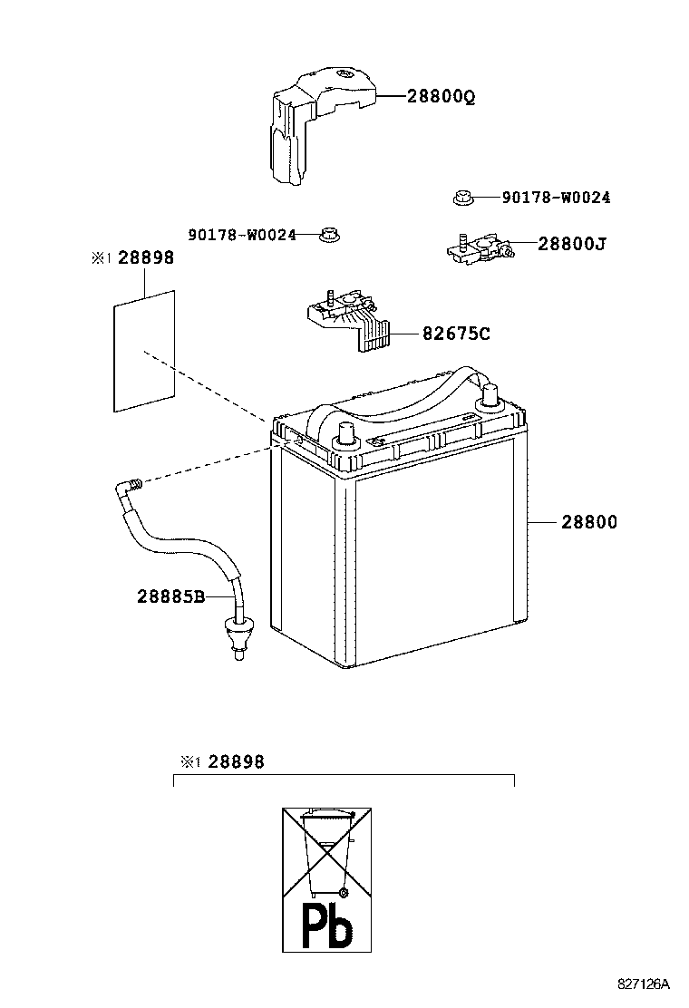 Exploded illustration 827126A