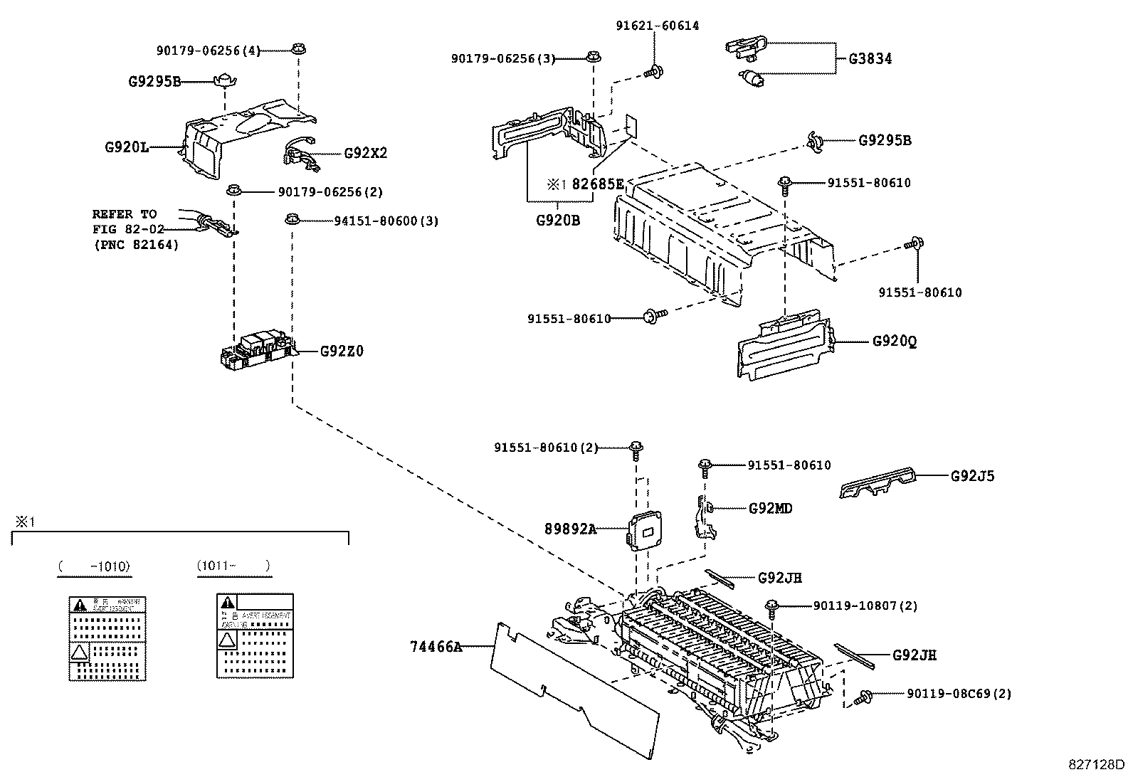 Exploded illustration 827128D