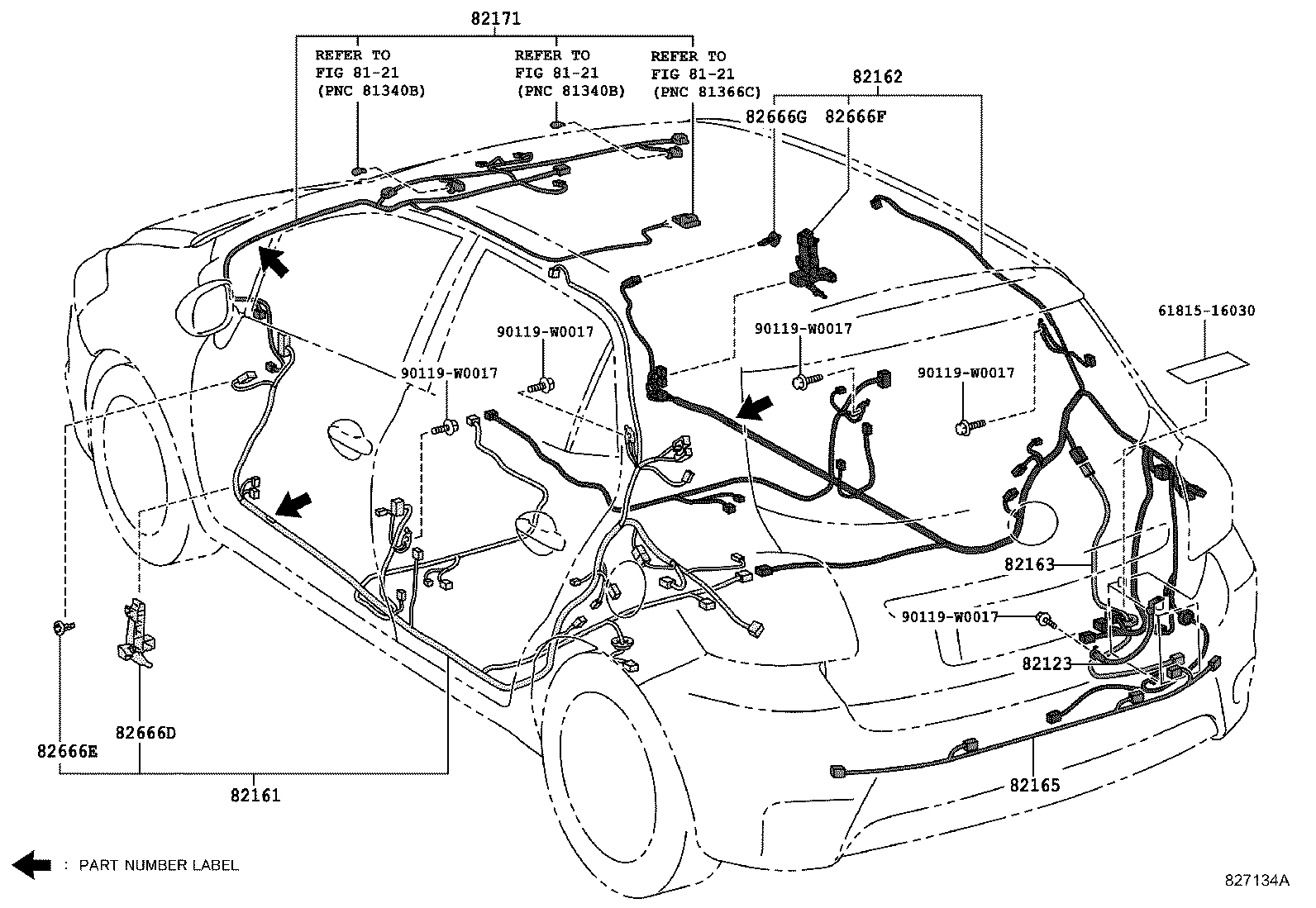 Exploded illustration 827134A