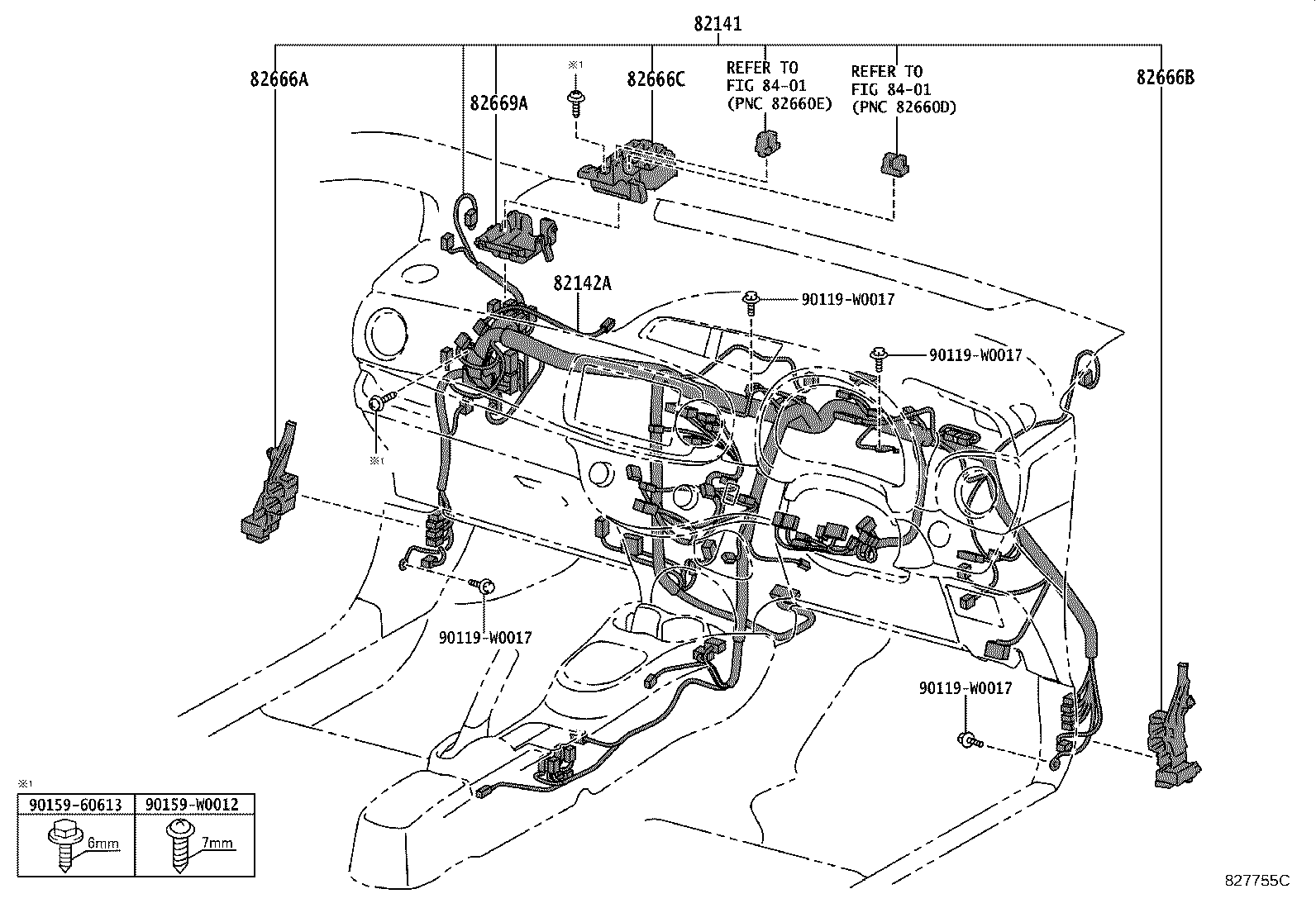 Exploded illustration 827755C