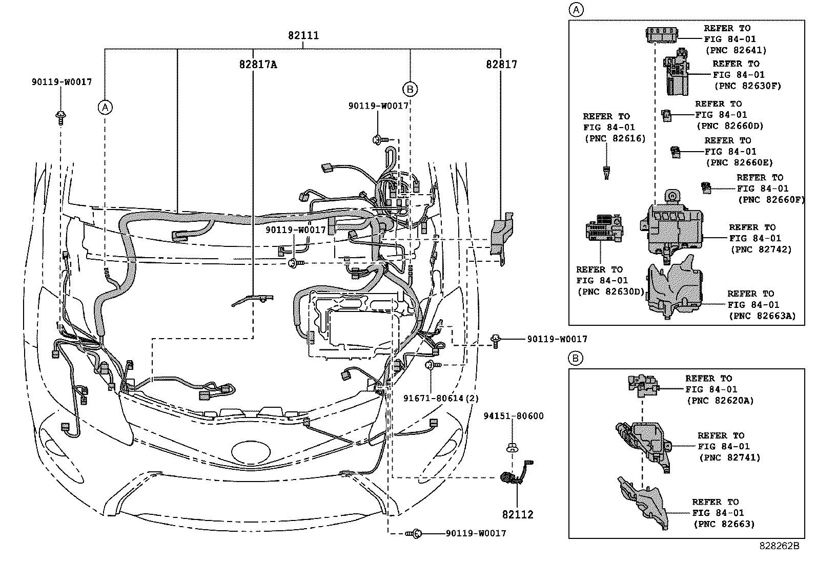 Exploded illustration 828262B