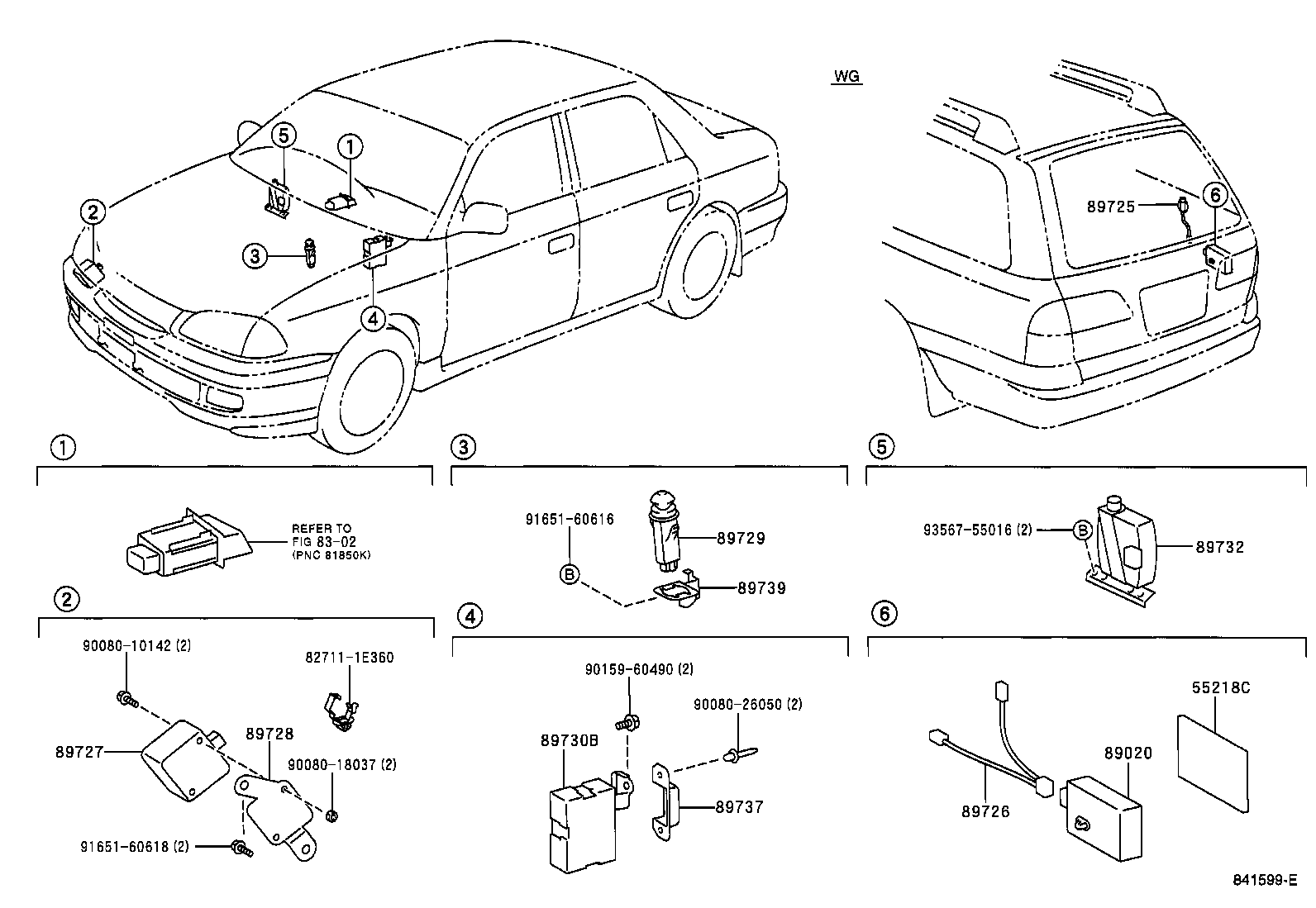 Exploded illustration 841599E