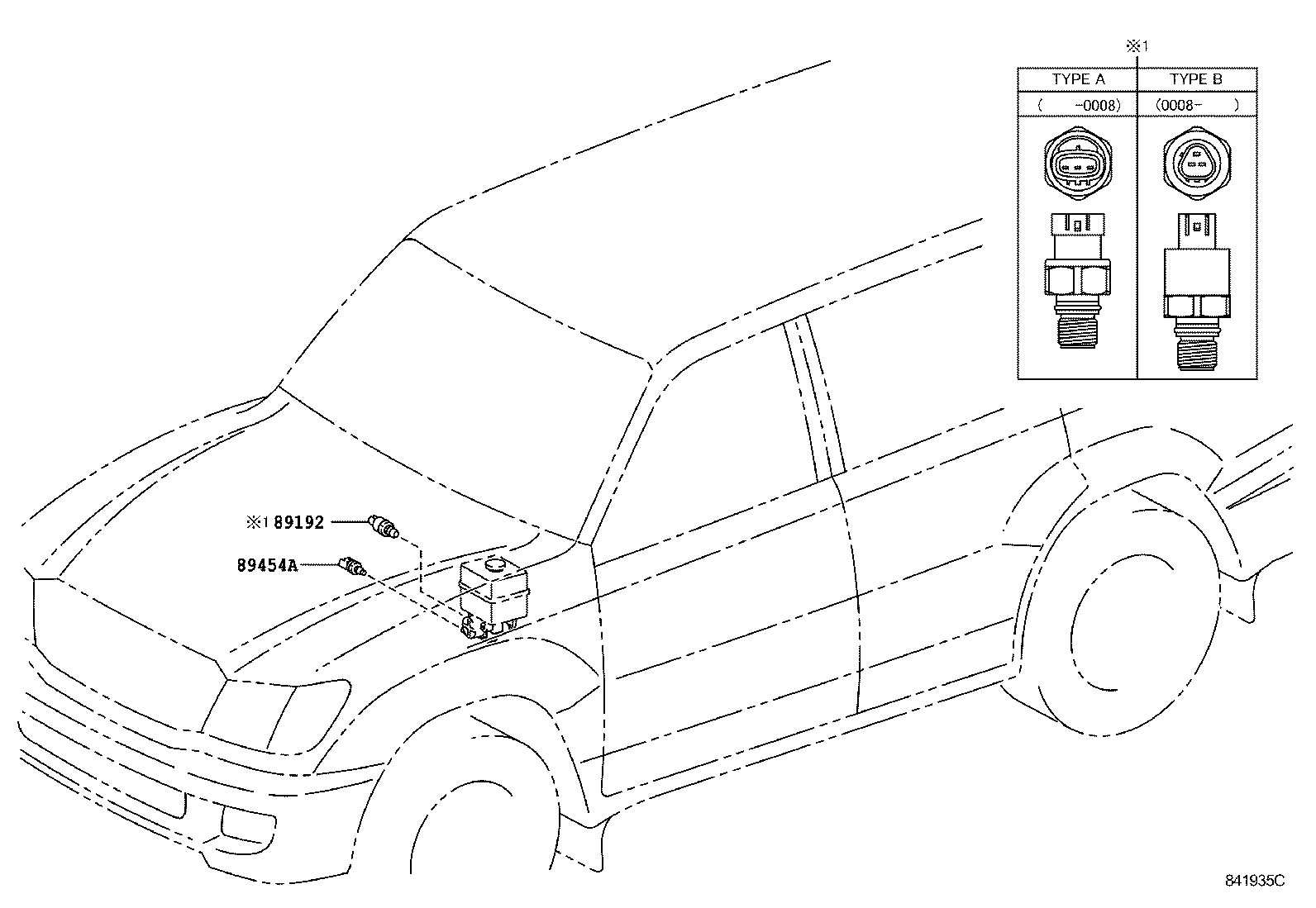 Exploded illustration 841935C