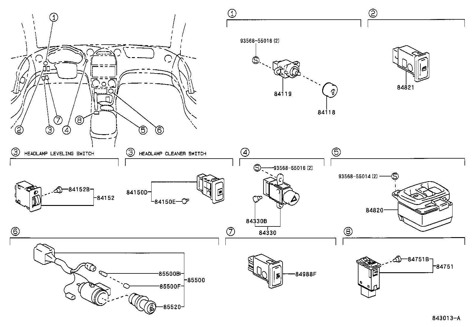 Exploded illustration 843013A