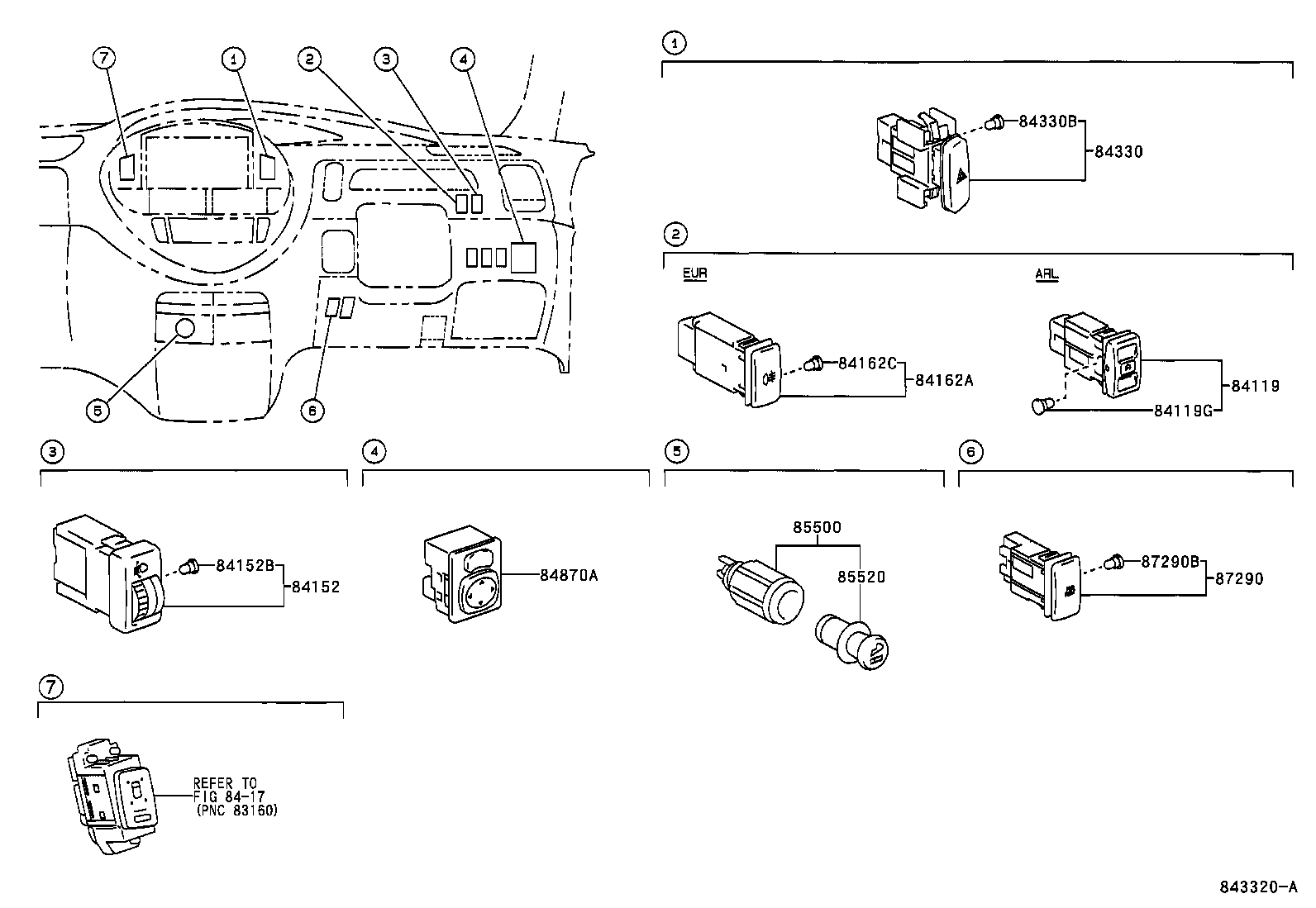 Exploded illustration 843320A