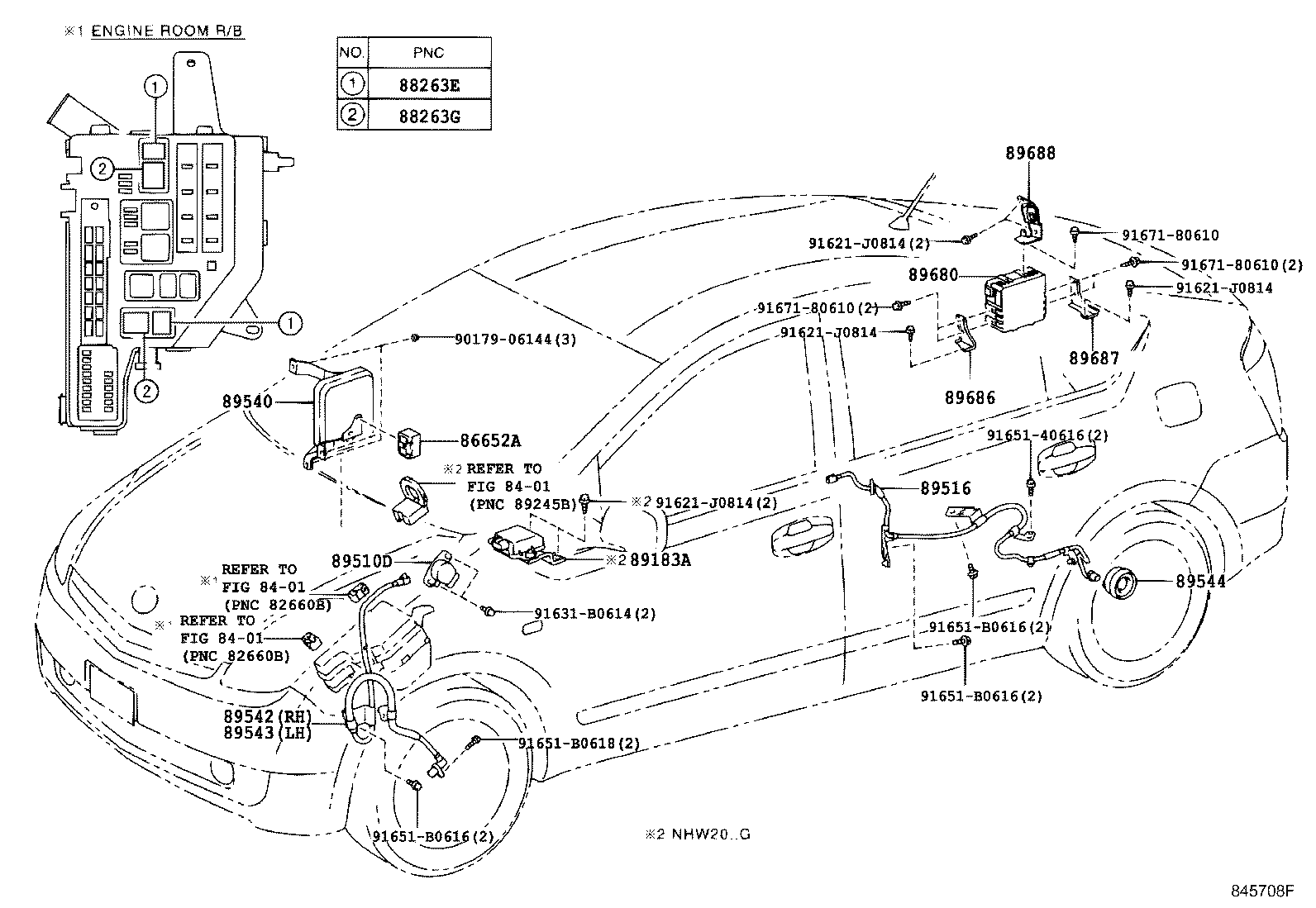 Exploded illustration 845708F