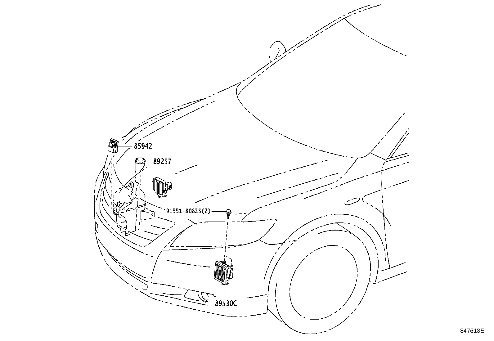 Exploded illustration 847618E