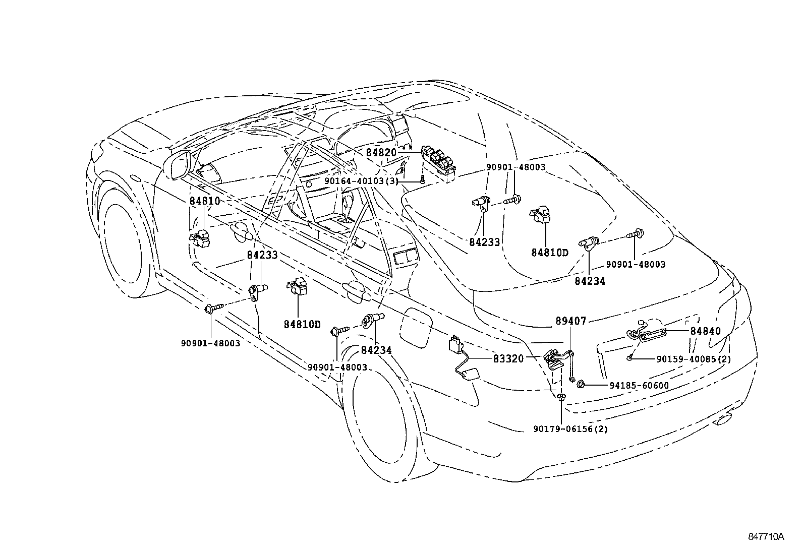 Exploded illustration 847710A
