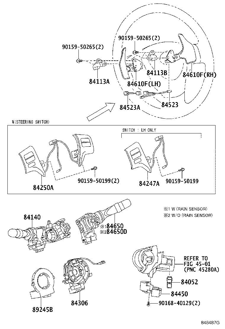 Exploded illustration 848487G