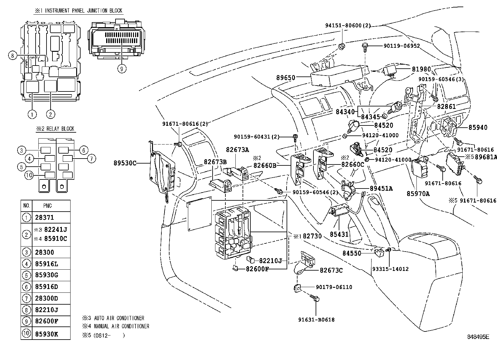 Exploded illustration 848495E