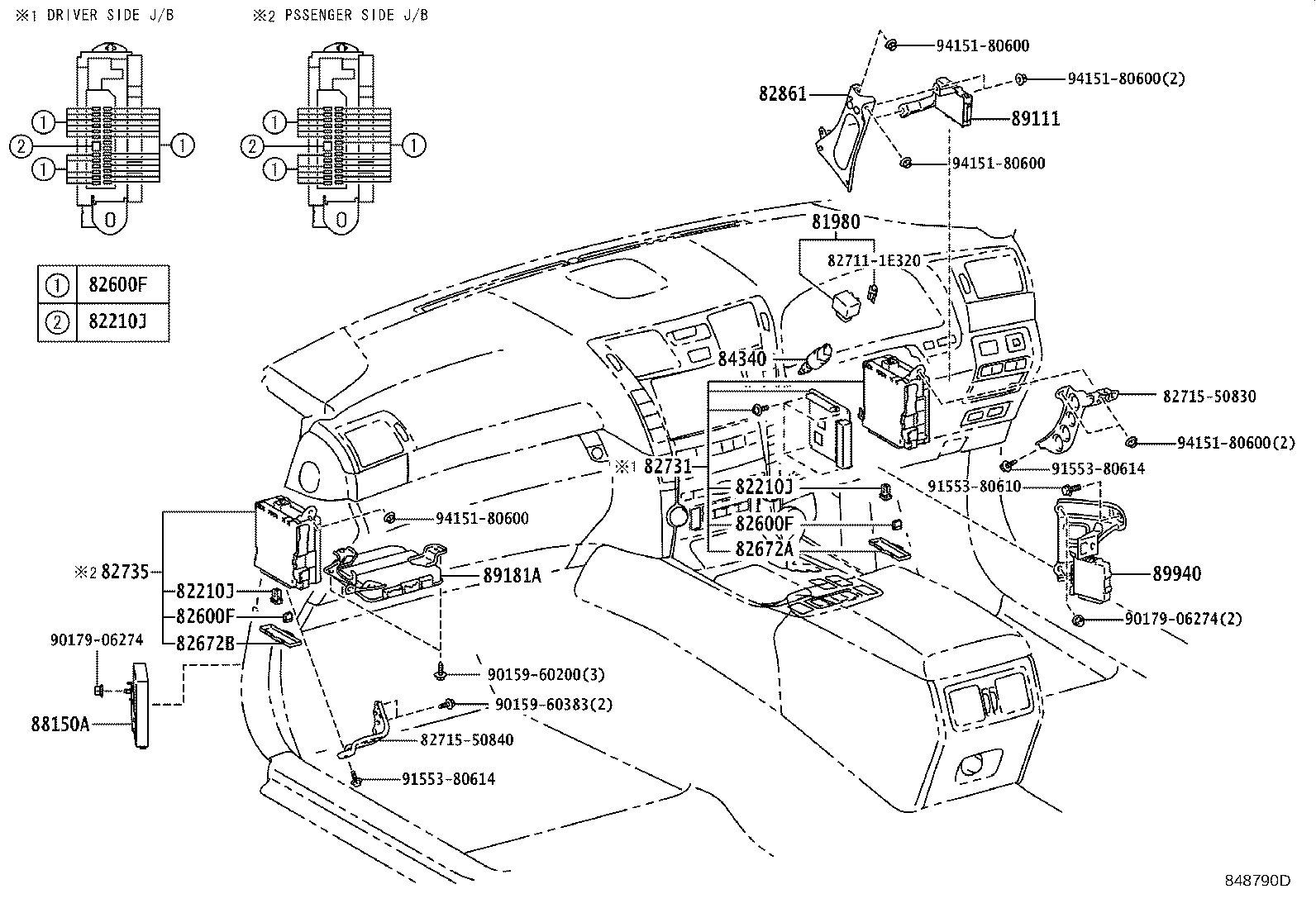 Exploded illustration 848790D