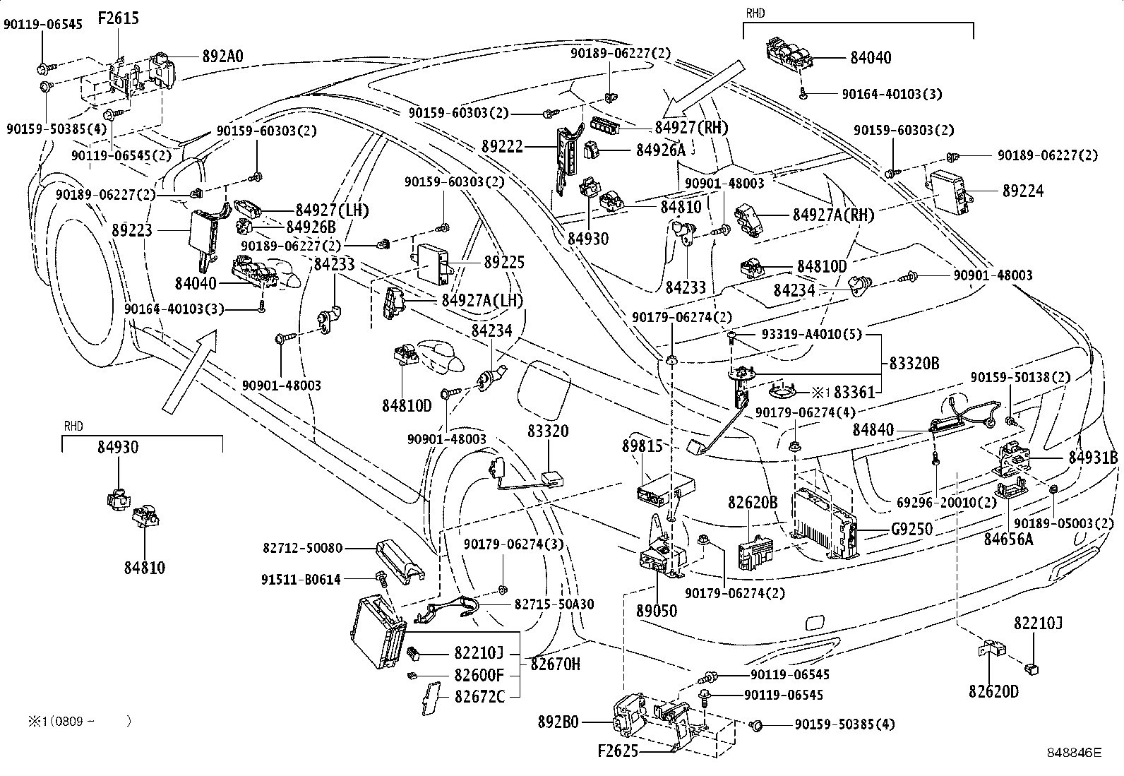 Exploded illustration 848846E