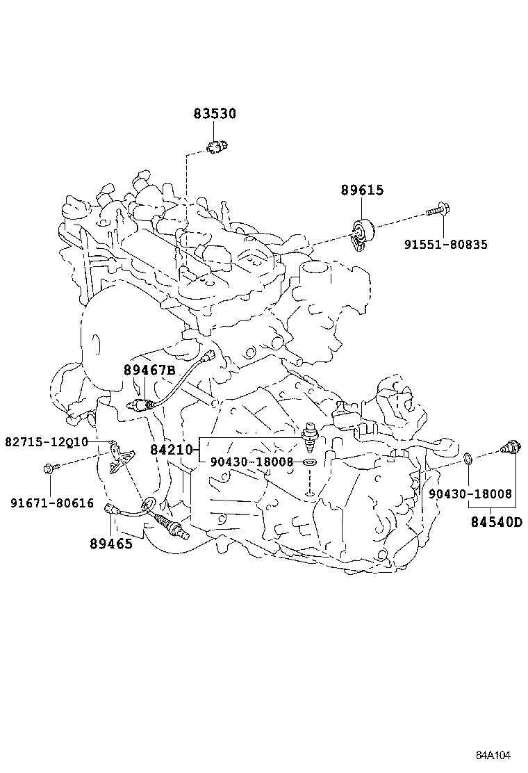 Exploded illustration 84A104
