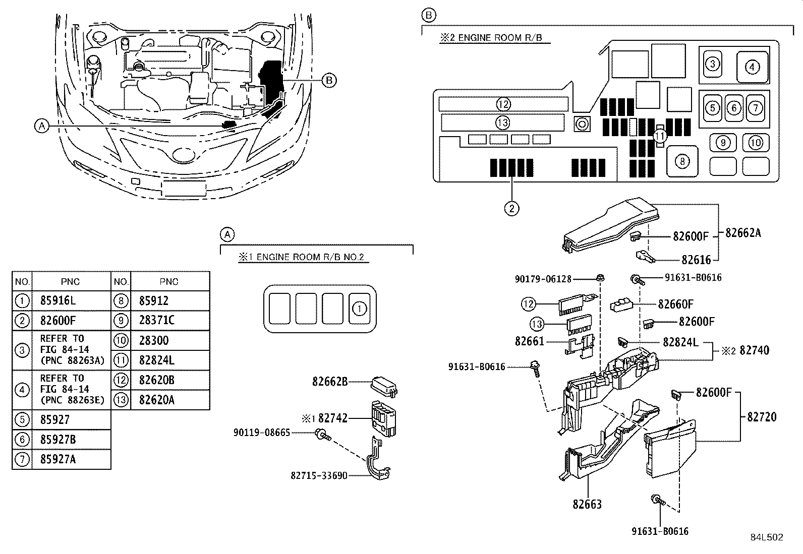 Exploded illustration 84L502