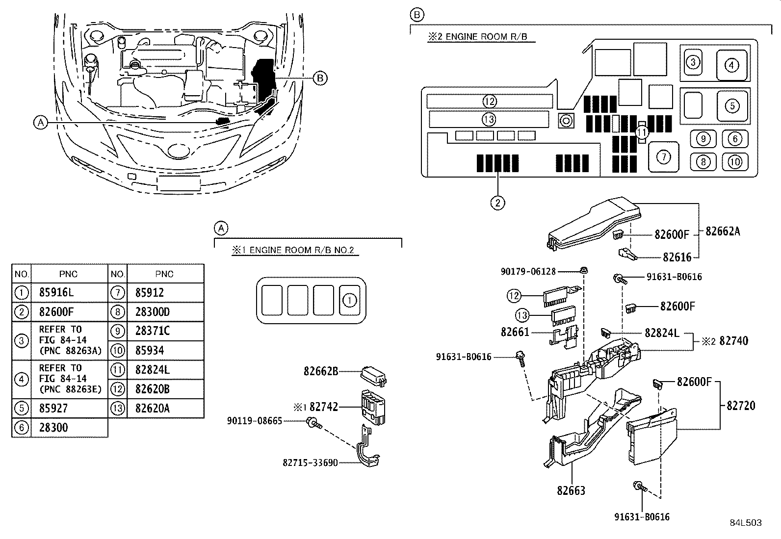 Exploded illustration 84L503
