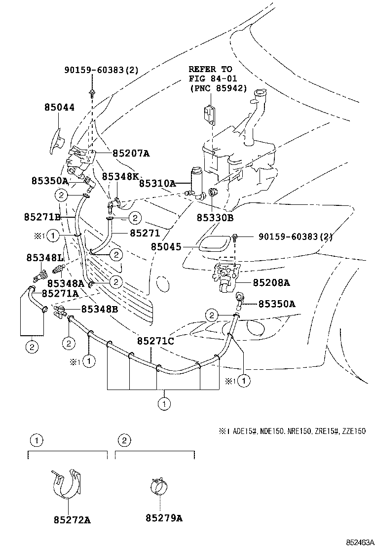 Exploded illustration 852463A