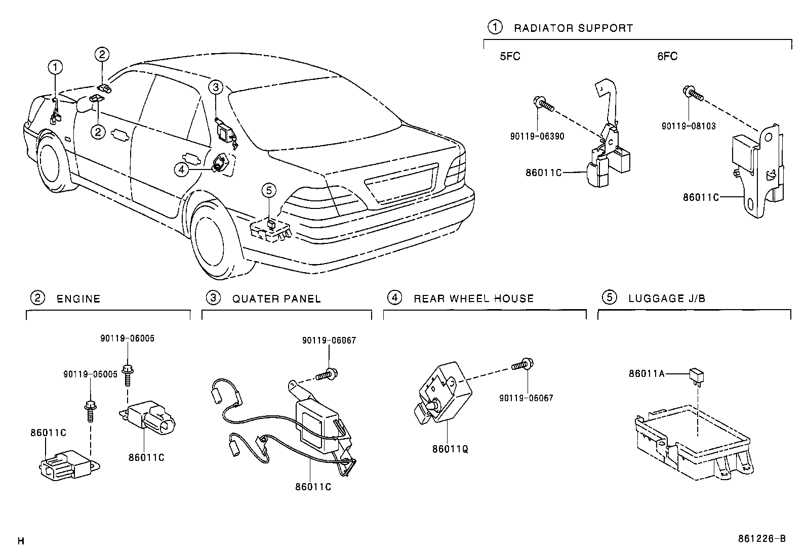 Exploded illustration 861226B