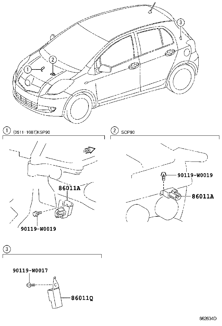 Exploded illustration 862634D