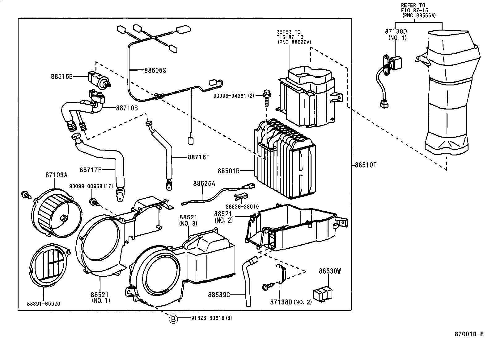 Exploded illustration 870010E