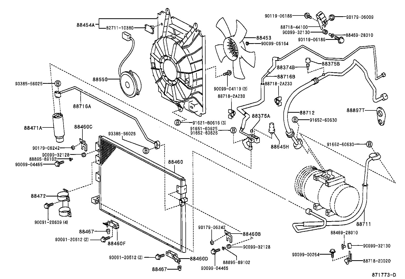Exploded illustration 871773D