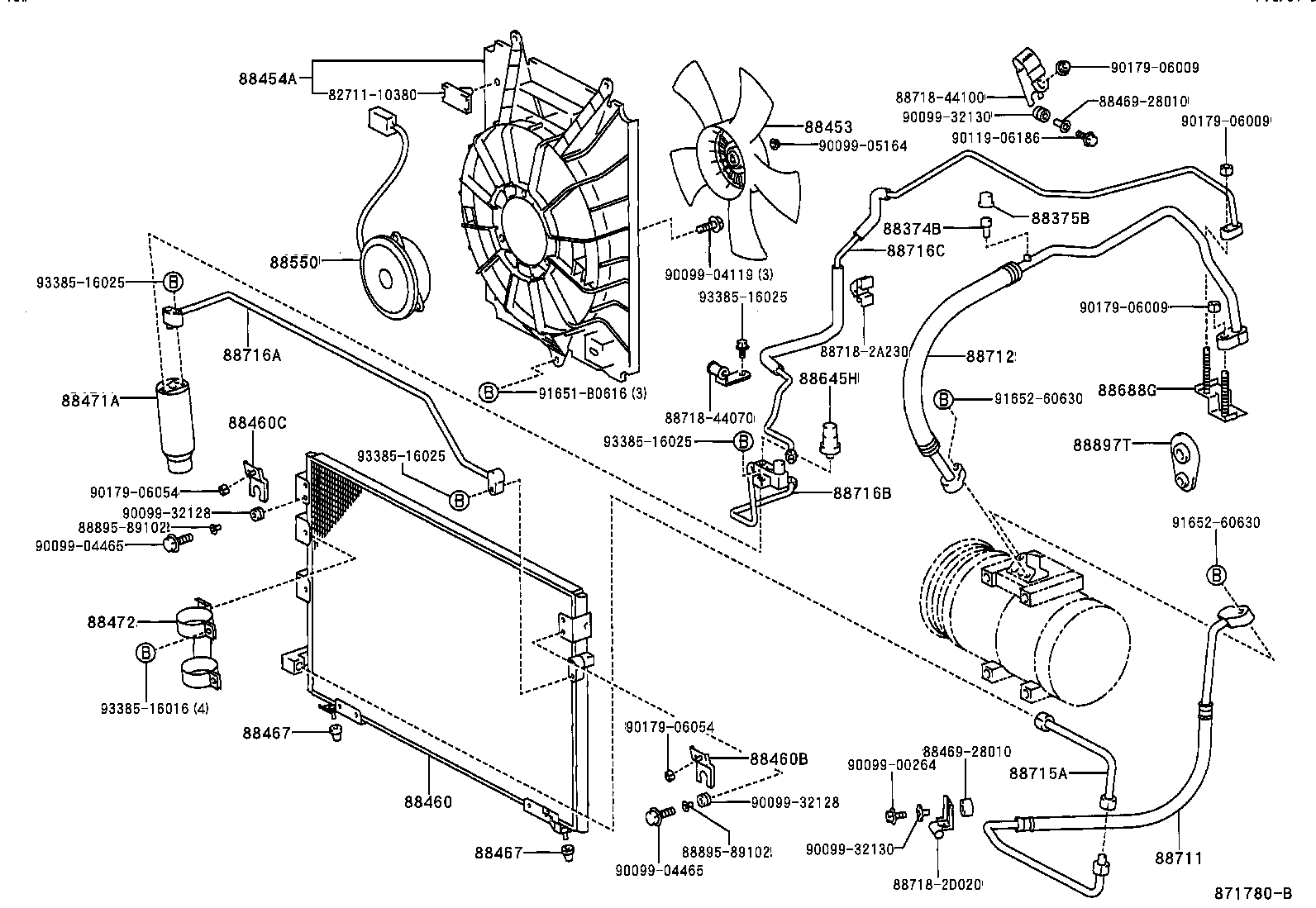 Exploded illustration 871780B