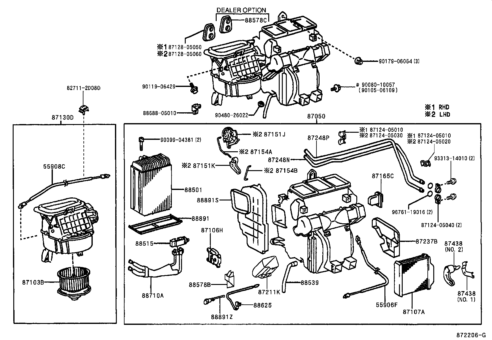 Exploded illustration 872206G