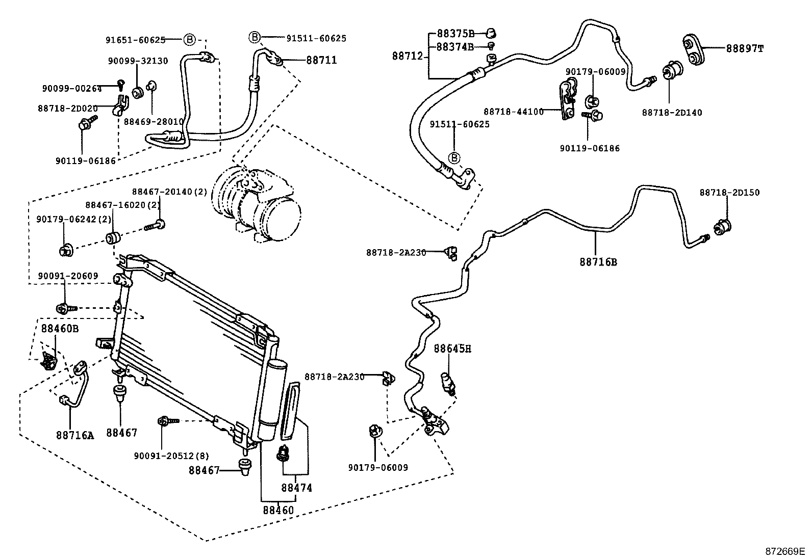 Exploded illustration 872669E