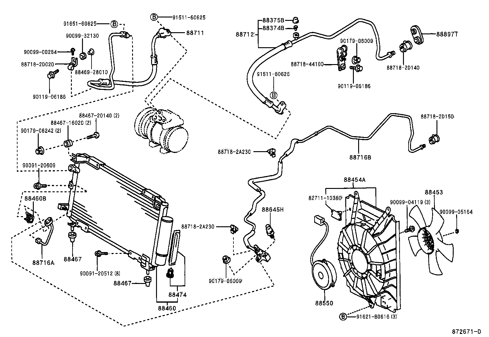 Exploded illustration 872671D