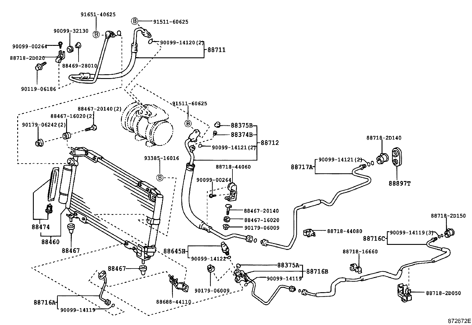 Exploded illustration 872672E