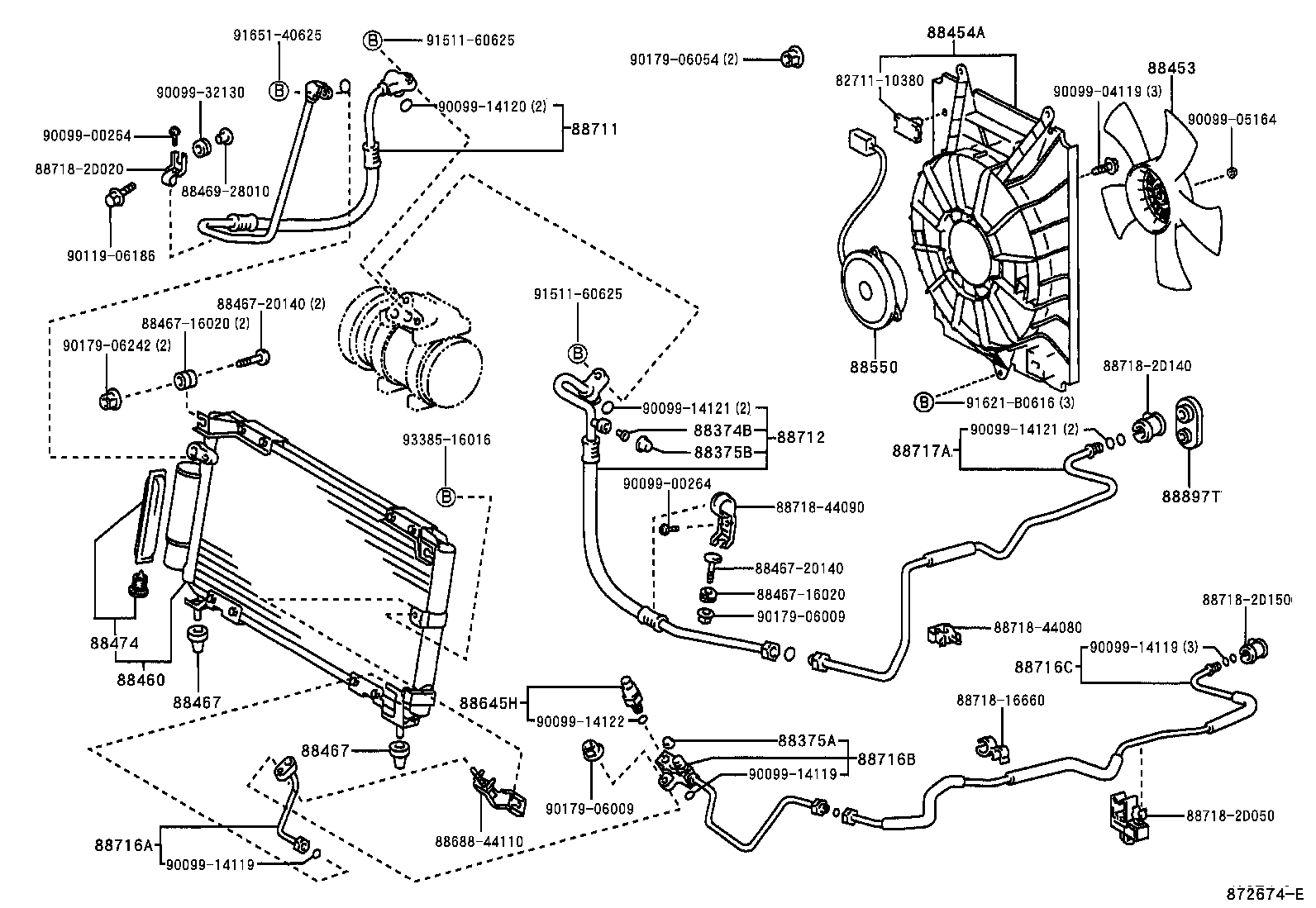Exploded illustration 872674E