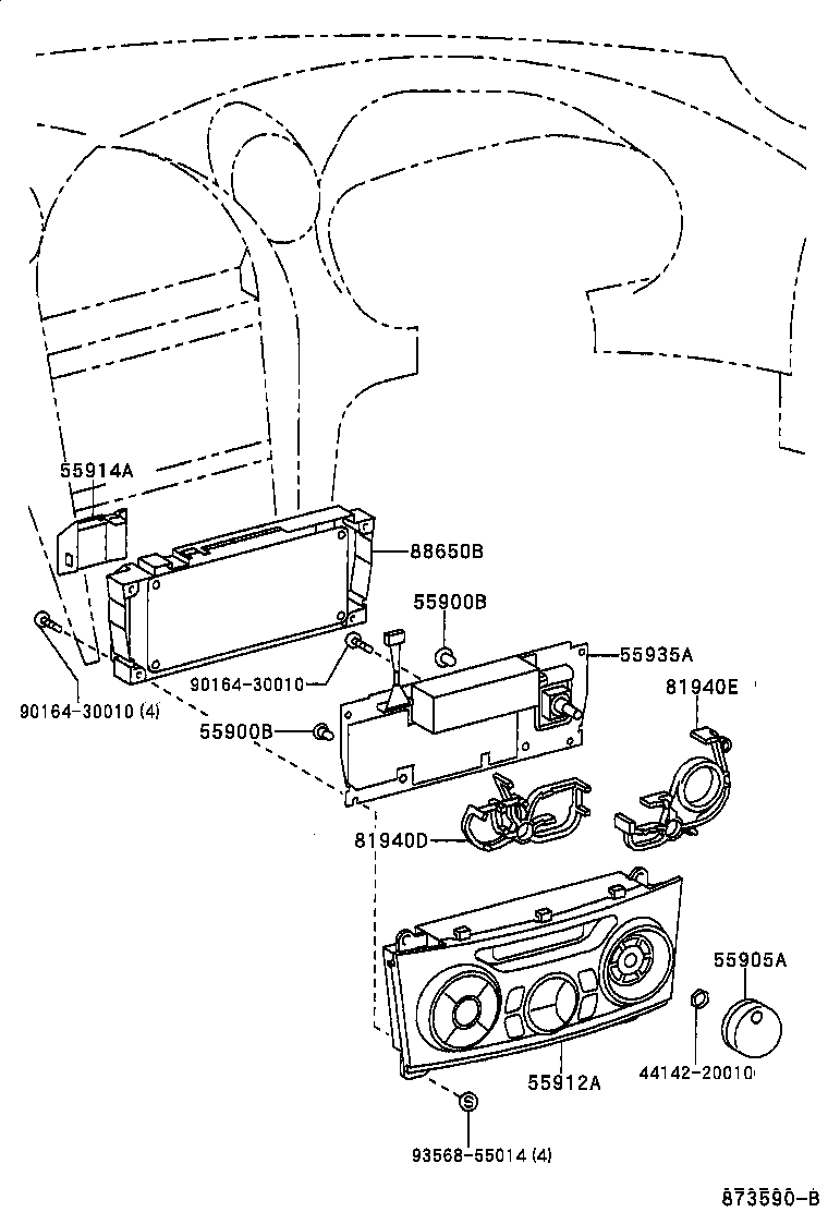 Exploded illustration 873590B