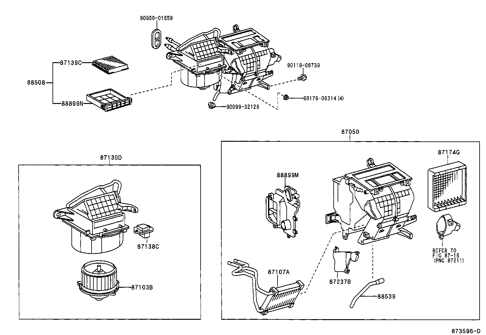 Exploded illustration 873596D