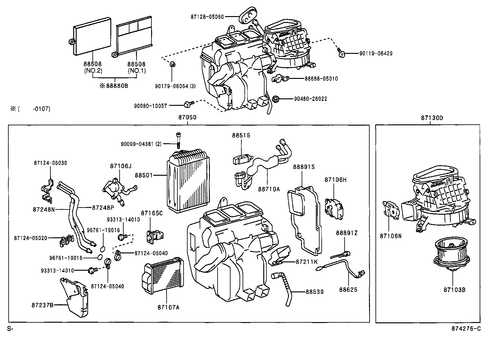 Exploded illustration 874276C