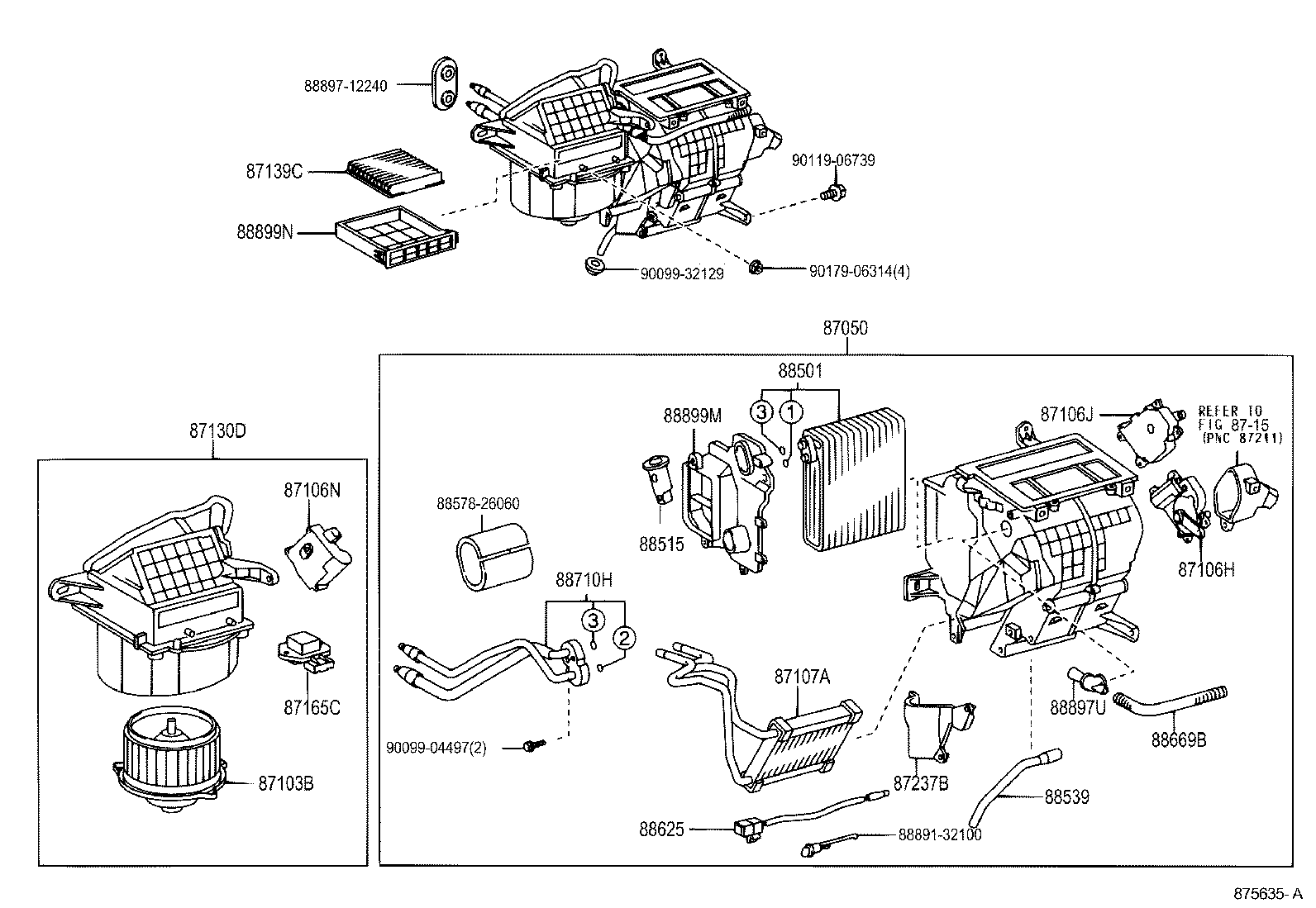 Exploded illustration 875635A