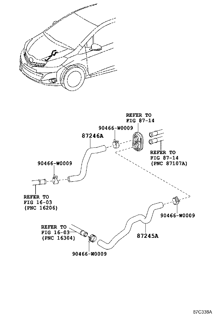 Exploded illustration 87C338A