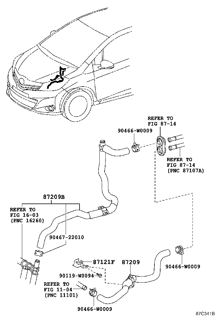 Exploded illustration 87C341B