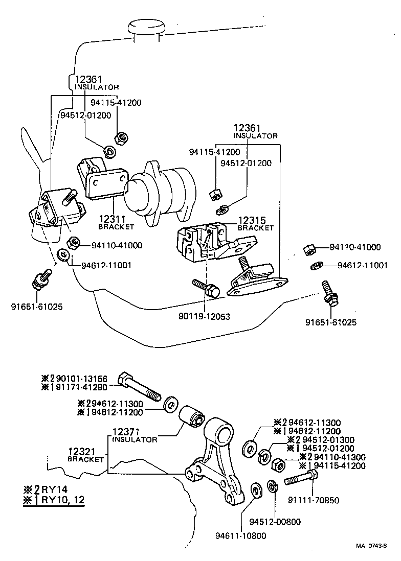 Exploded illustration MA0743B