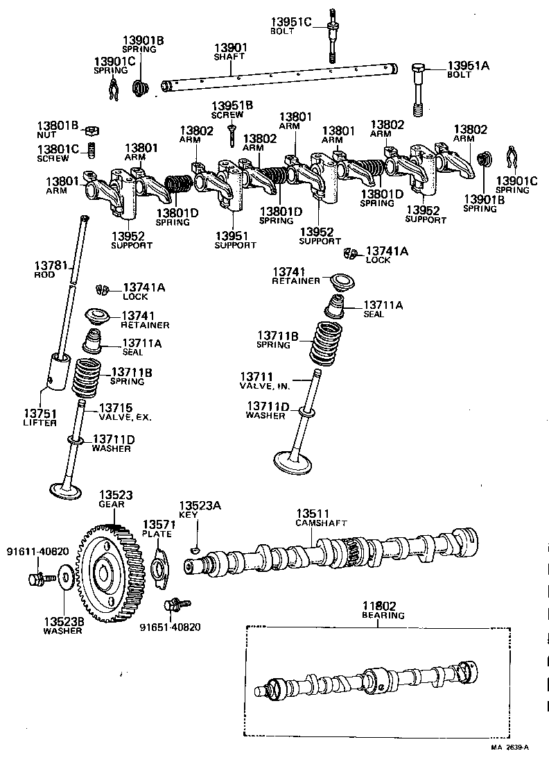 Exploded illustration MA2639A