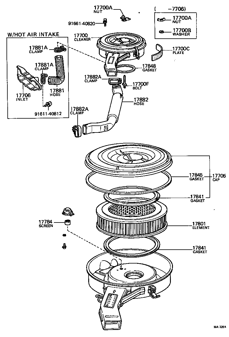 Exploded illustration MA3264