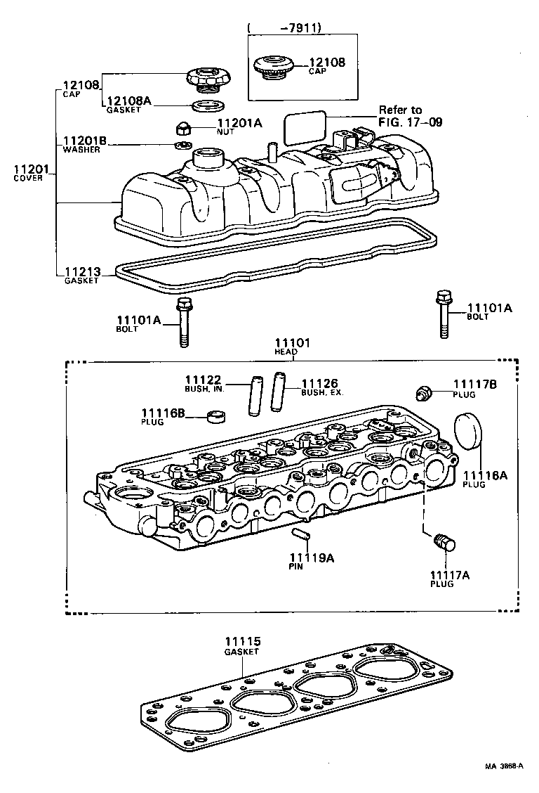 Exploded illustration MA3668A