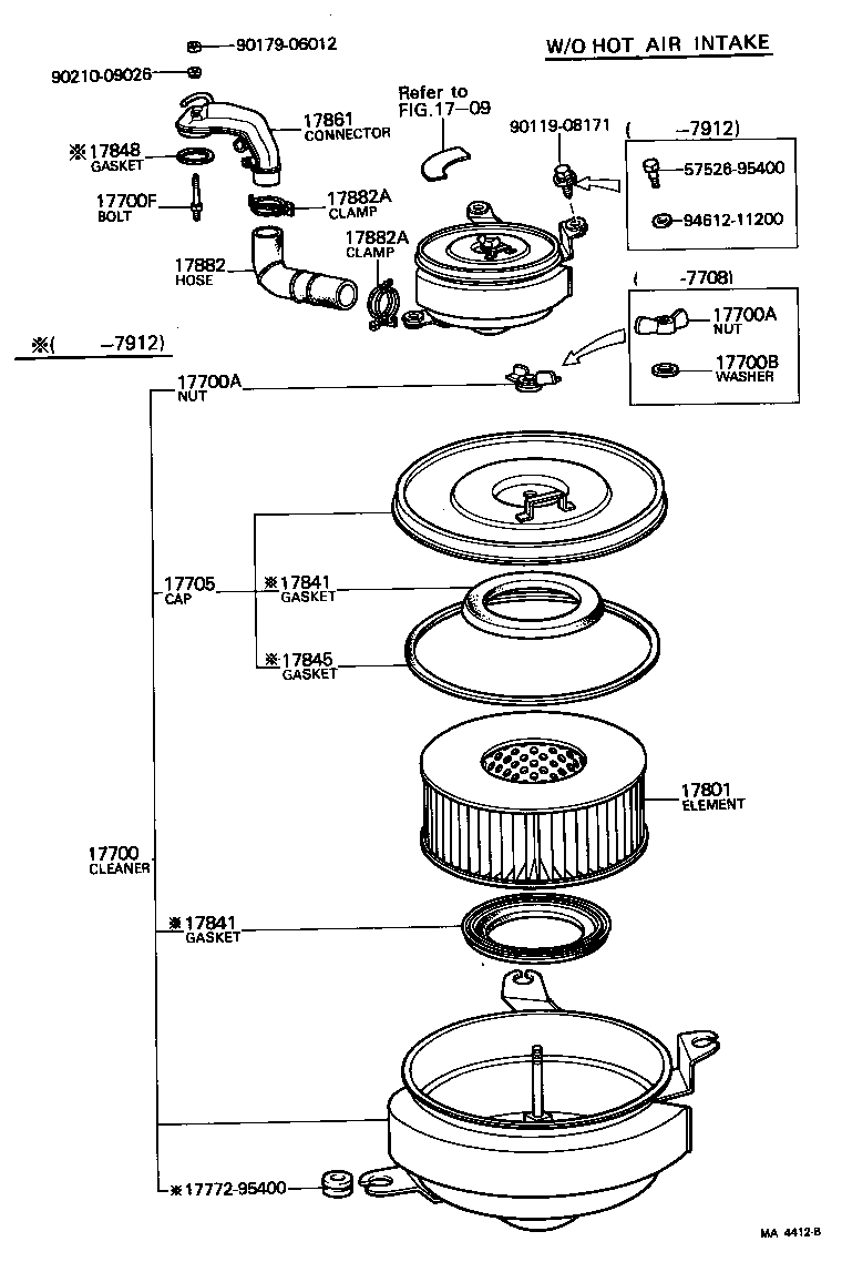 Exploded illustration MA4412B