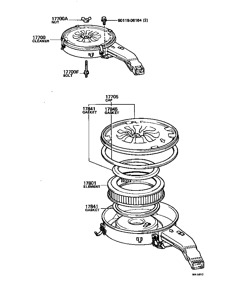 Exploded illustration MA5612