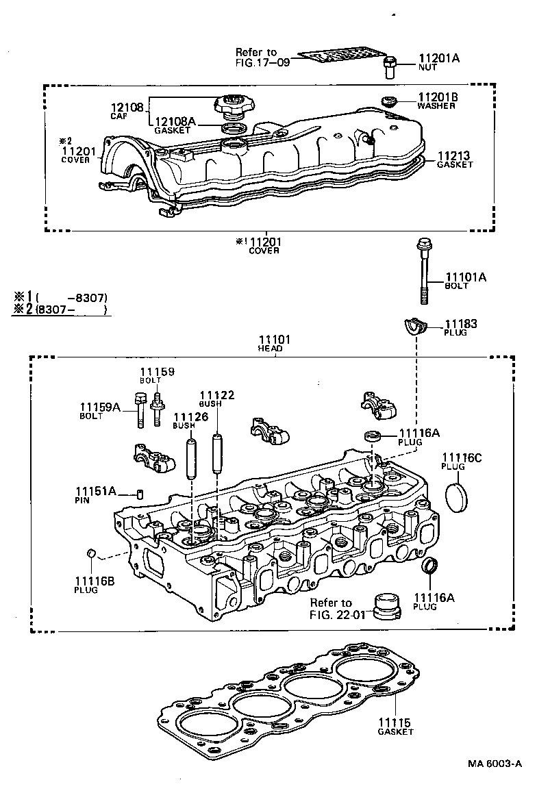 Exploded illustration MA6003A