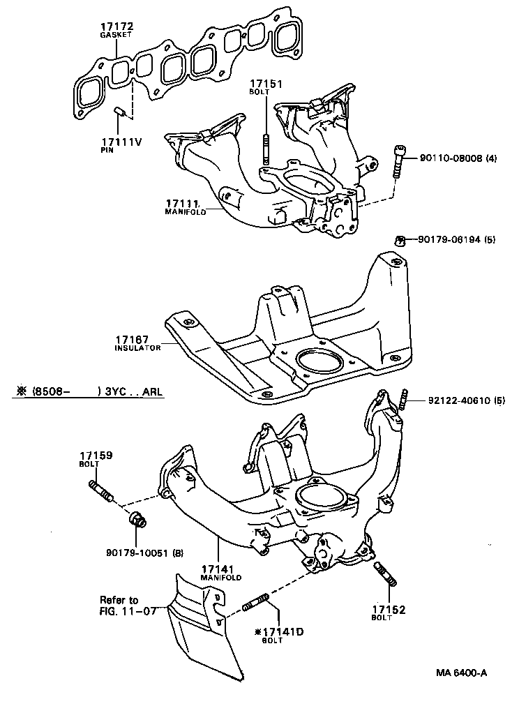 Exploded illustration MA6400A