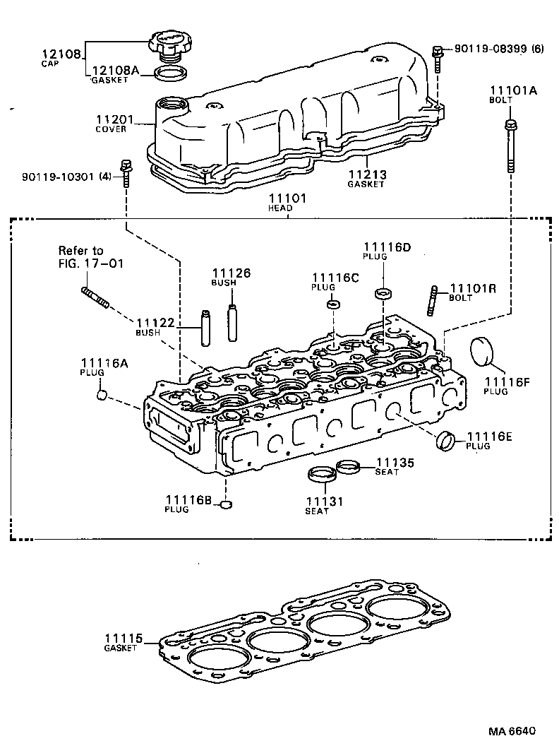 Exploded illustration MA6640