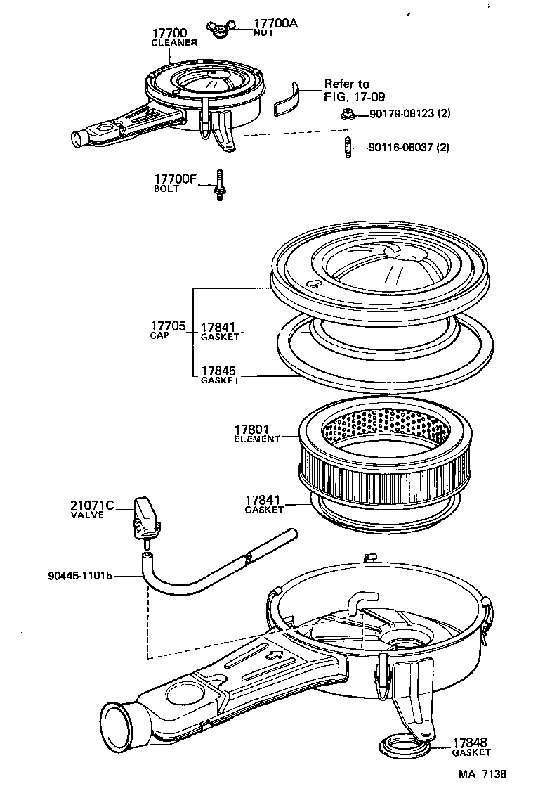 Exploded illustration MA7138