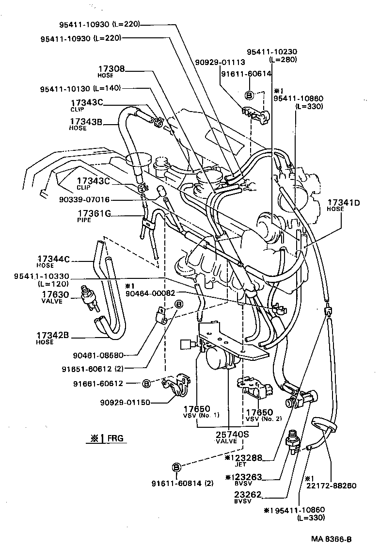 Exploded illustration MA8366B