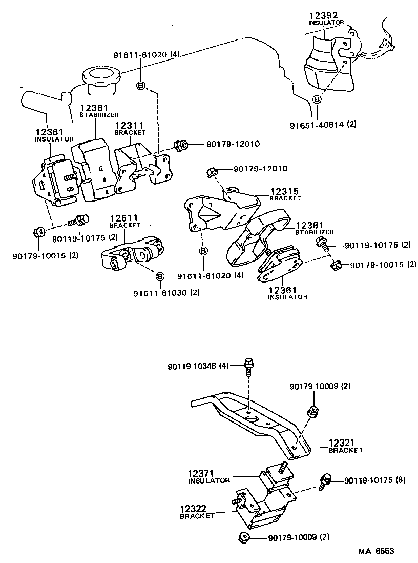 Exploded illustration MA8553