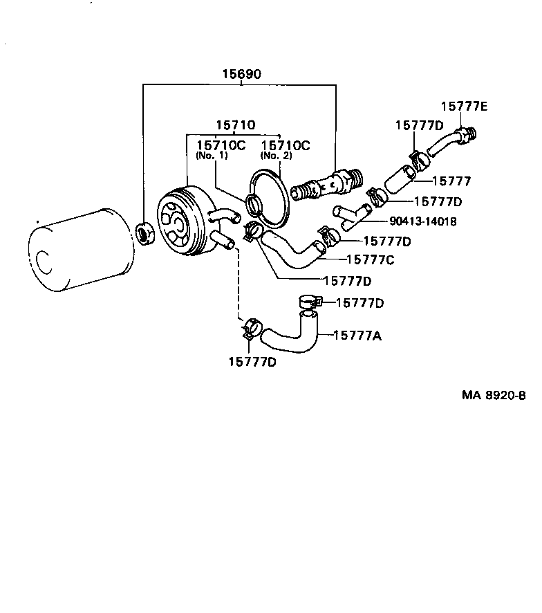 Exploded illustration MA8920B