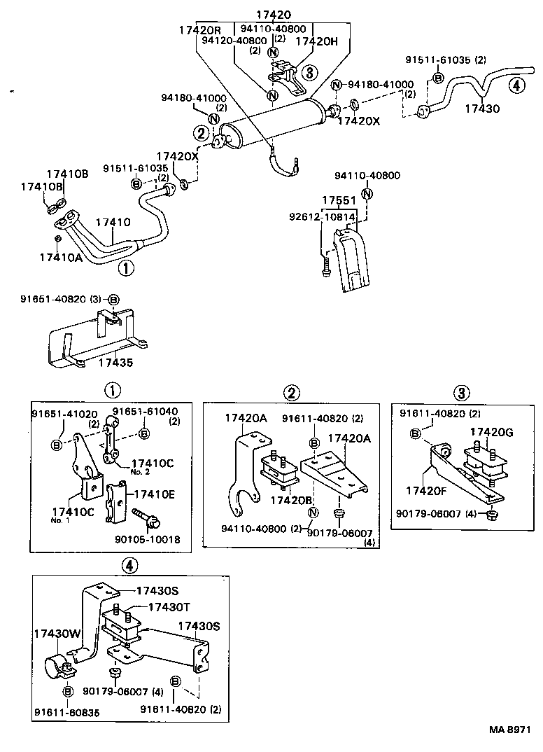 Exploded illustration MA8971